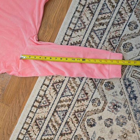 JUICY COUTURE WOMEN'S JUNIOR PINK LONG SLEEVE VELVETEEN PULLOVER CREWNECK XXL - Picture 14 of 16